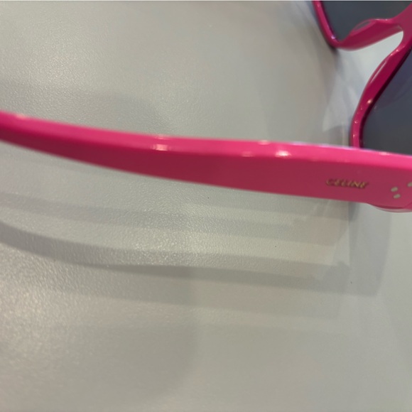NWOT CELINE shield MIRROR PINK SUNGLASSES - Picture 9 of 14